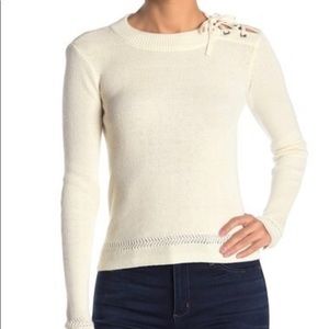 NWT AllSaints Lace Tie Sweater 2